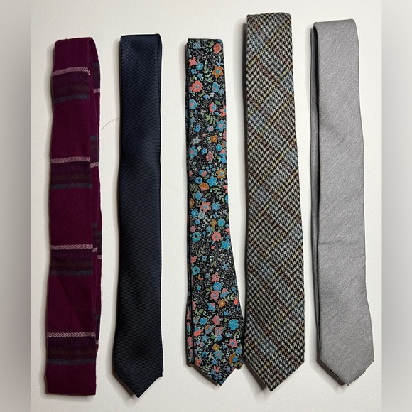 Topman Other - 4 Topman Ties, lot of 5 total with fifth tie being from Zara men’s.  Like new